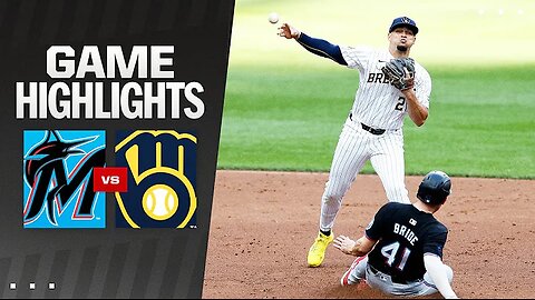 Marlins vs Brewers Game Highlights (7/27/24) / MLB Highlights