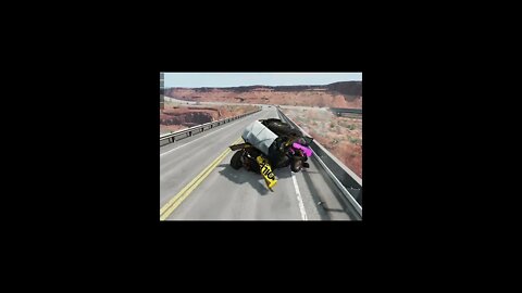 |MiniBeamNG/ Cars vs Cannon #04 BeamNG.Drive #Shorts