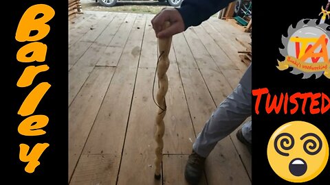 How to Make a Barley Twist Cane Out of Ash Satisfying to watch