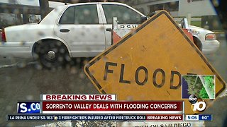 Sorrento Valley drivers deal with flood