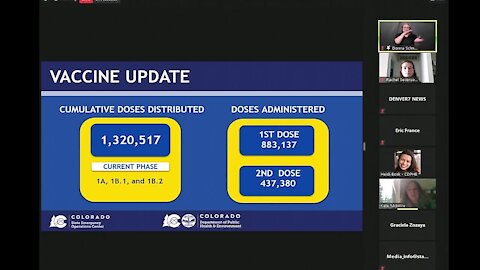 CDPHE update on vaccine rollout — Feb. 25, 2021