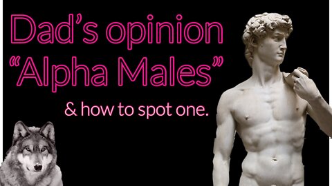 How to spot an Alpha Male “Dad’s opinion”