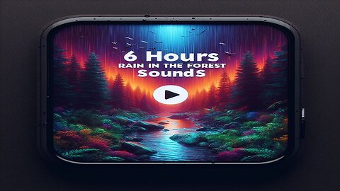 6 Hours | Black Screen | Rain in the forest sounds #meditation #sleep #yoga #relaxing