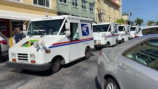 Convoy of mail trucks honor life of Stuart mailman