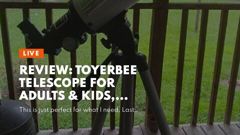 Review: ToyerBee Telescope for Adults & Kids, 70mm Aperture Astronomical Refractor Telescopes f...