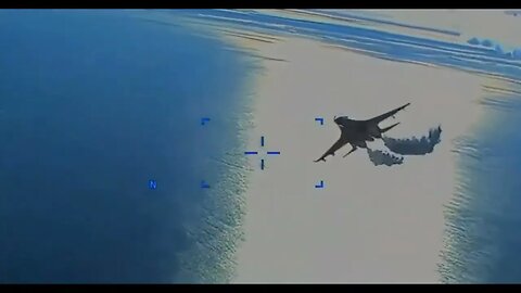 Footage of the attack of the Su-27 fighter on the MQ-9 Reaper drone in the Black Sea