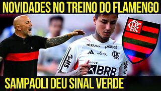 TREINO DO FLAMENGO HOJE! SAMPAOLI DEU SINAL POSITIVO PARA ERICK PULGAR NOTÍCIAS DO FLAMENGO HOJE