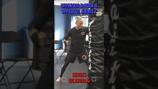 Heroes Training Center | Kickboxing "How To Double Up" Uppercut & Hook & Uppercut & Knee 2 #Shorts