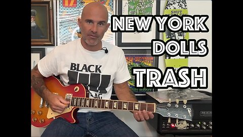 Trash New York Dolls Guitar Lesson + Tutorial [WITH SOLO!]