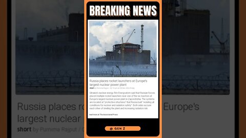 News Bulletin | Russia Surprises Europe: Rocket Launchers Installed at Nuclear Power Plant! #shorts