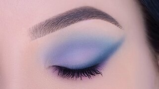 Purple Blue Eye Makeup Tutorial | Hindash Monochromance Palette