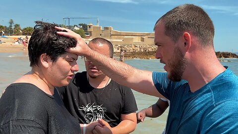 Baptisms at Caxias Beach | Portugal Evangelism