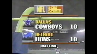 1991-10-27 Dallas Cowboys vs Detroit Lions