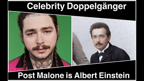 Celebrity Doppelganger: Post Malone is Albert Einstein