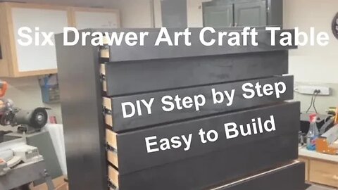 Six Drawer Cabinet for the Large Art Craft Table