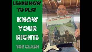 How To Play Know Your Rights On Guitar Lesson - WITH SOLO! [The Clash]