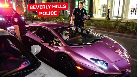 BEVERLY HILLS POLICE OFFICER PENA HATES LAMBORGHINI'S ... RAW UNCUT