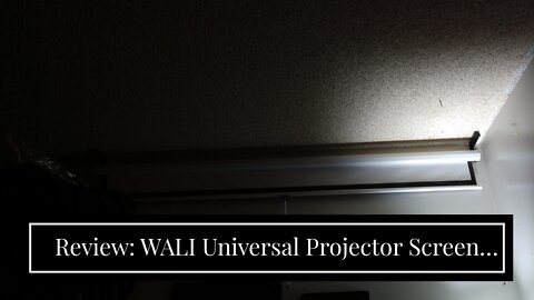 Review: WALI Universal Projector Screen Ceiling Mount, Wall Hanging Mount L-Brackets, 6 inch Ad...