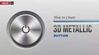 How to Create 3d Button with Skeuomorphism Style in Adobe Illustrator Tutorial