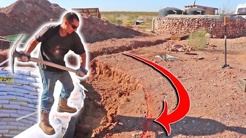 Hand Trenching The Foundation For An EARTHBAG Dome Home | Are YOU The Hero We're Looking For?