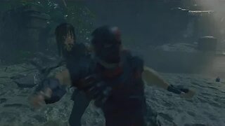 tomb raider shadow of the tomb raider lara stealth kill whit knife