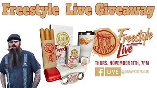 Drew Estate Freestyle Live Giveaway | Cigar prop 2021