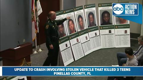 Sheriff: Three teens in stolen car die in fiery crash: Presser part 1