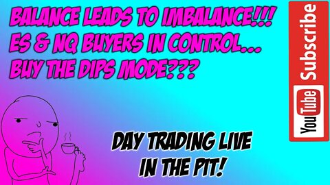 Balance Leads To Imbalance Buyers In Control - GLOBEX Prep - The Pit Futures Trading