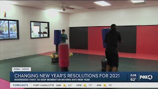 Changes in new years resolutions for 2021