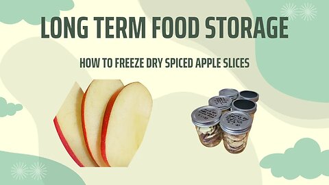 How to Freeze Dry Apple Slices