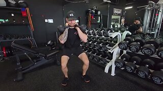 Kettlebell Front Racked Squat Pulses