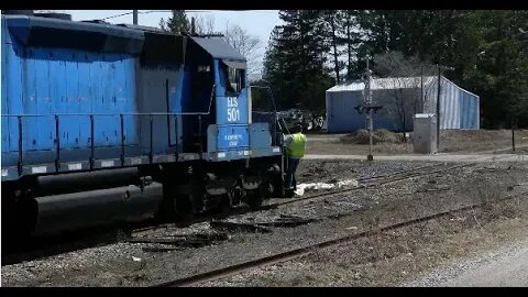 Debris On The Tracks No Match For This Freight Train At Malfunctioning Crossing | Jason Asselin