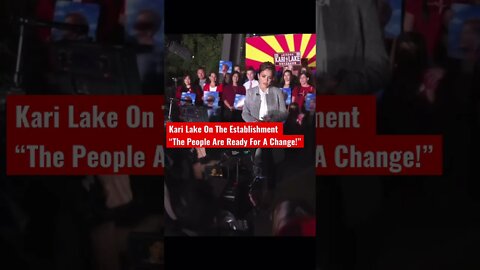 Kari Lake “The People Are Ready For A Change! If You Agree Please Like This Video! #karilake