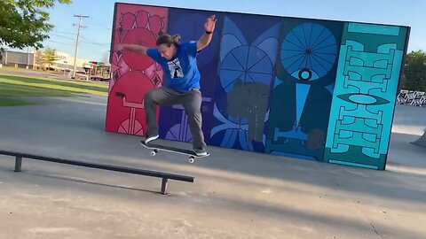 Fakie flip to noseblunt line goes horribly wrong