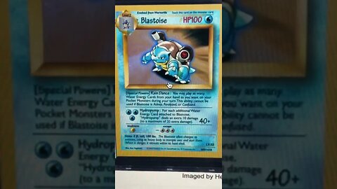 Prototype Pokemon Blastoise Card Is A True Long Term Investment. Sold For 216,000$--- Crazy