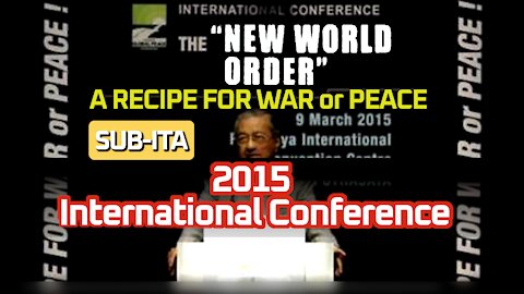 2015 CONFERENCE - The Former Malaysian President Mohamad, about èlite dep. Plan [SUB-ITA]