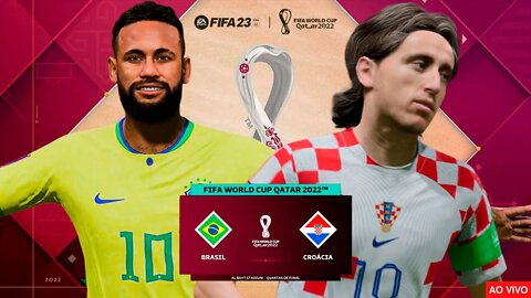 Brasil X Croácia AO VIVO Copa Do Mundo Qatar 2022 - Fifa 23