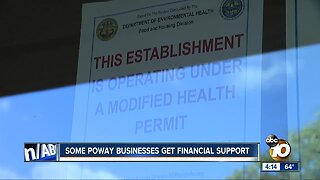 Some Poway businesses get financial support after boil water order