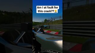 Tell Me Who Was At Fault For This Crash! #shorts #assettocorsa #vr #simracing