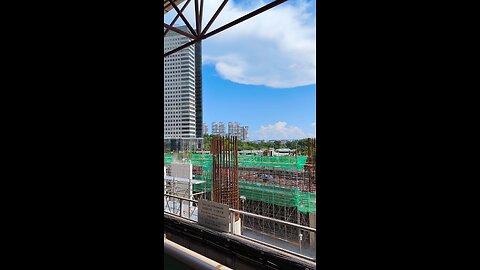 View from the Jurong East MRT Station Platform in Singapore, Aug 24