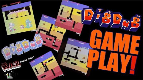 Dig Dug Arcade Game Play