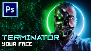 How To TERMINATOR Your Face & CREATE A Profile Picture | Speed ART | Photoshop2022