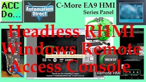 C-More EA9 HMI Headless RHMI Windows Remote Access App