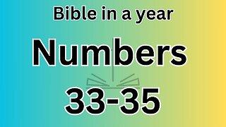 Numbers 33-35