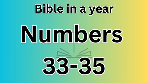 Numbers 33-35