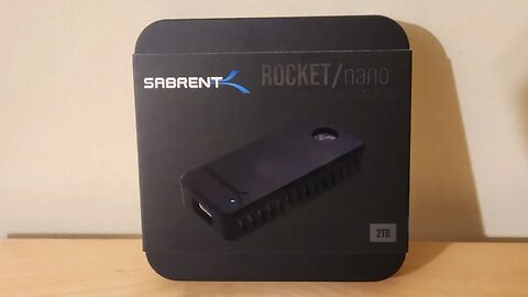 unboxing video of the Sabrent Rocket nanoV2 portable SSD