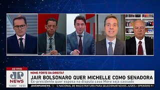 Jair Bolsonaro quer Michelle como senadora caso Sergio Moro seja cassado