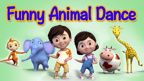 Funny Animals Dance Video for Children _ kids rhymes _ children rhymes