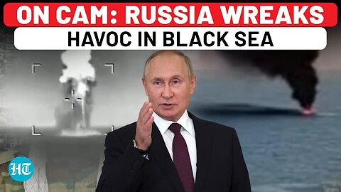 Putin’s Wrath On Display As 10 Ukrainian USVs Destroyed In Black Sea | Russia’s Message To NATO?