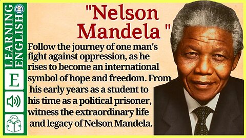 English story for listening🍁Nelson Mandela ( Graded Reader Level 2 ) | WooEnglish